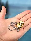1pc Alloy Fishing Reel Drum Pendant Keychain Fishing Wheel Pendant Angler Gift