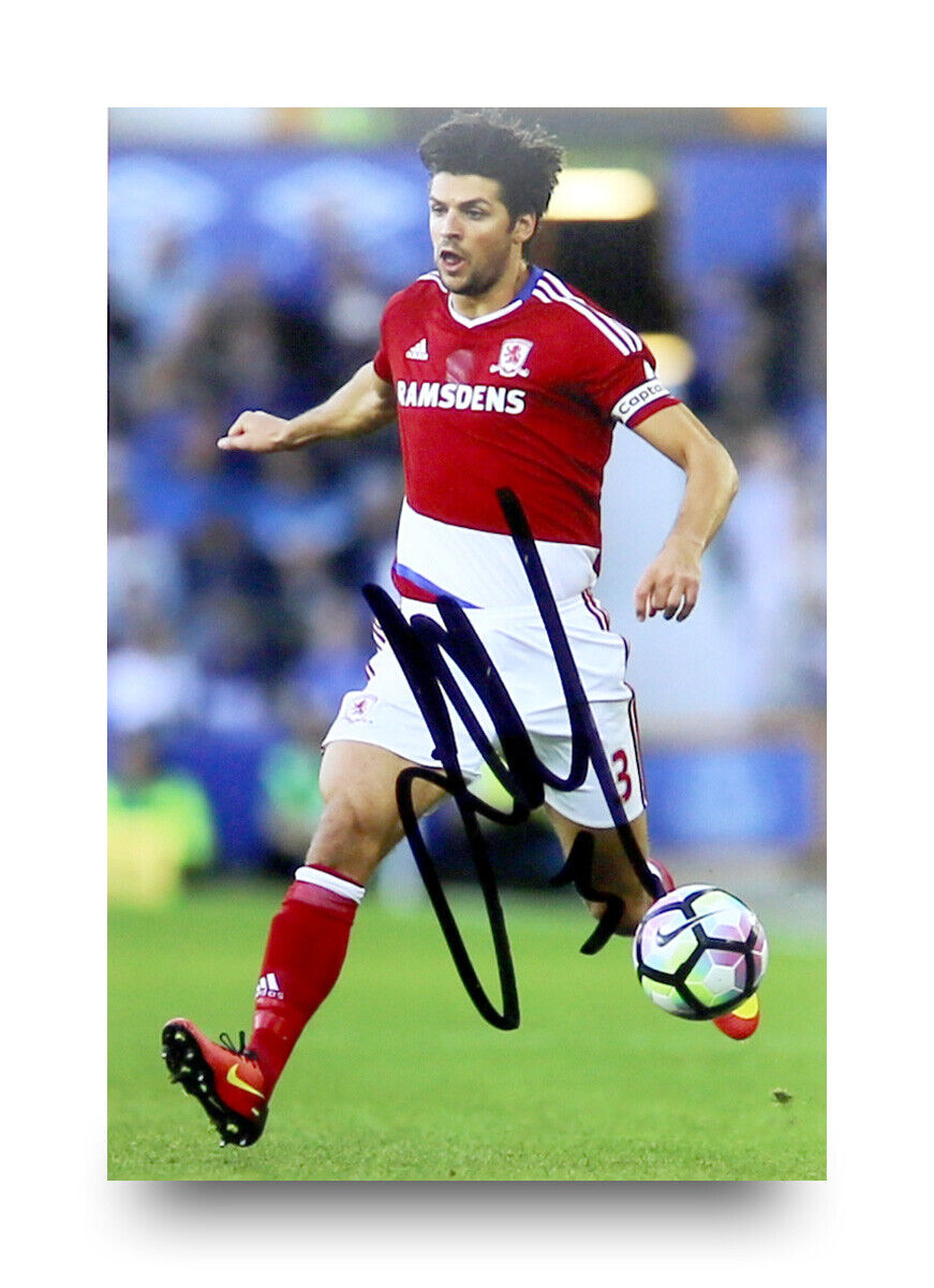 George Friend Signed 6x4 Photo Poster painting Middlesbrough Genuine Autograph Memorabilia + COA