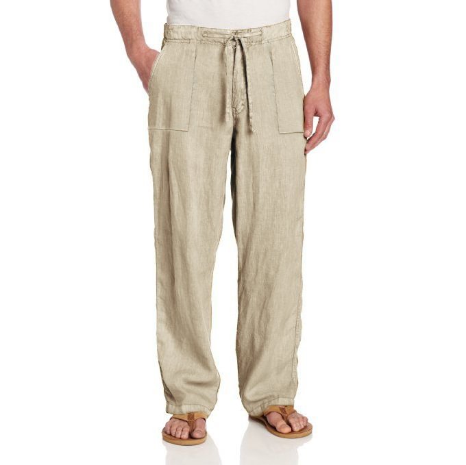 Men's Casual Loose Comfortable Cotton Linen Trousers、、URBENIE