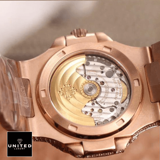 Patek Philippe Nautilus Jumbo 5711-R8 Rose Gold Replica upside view