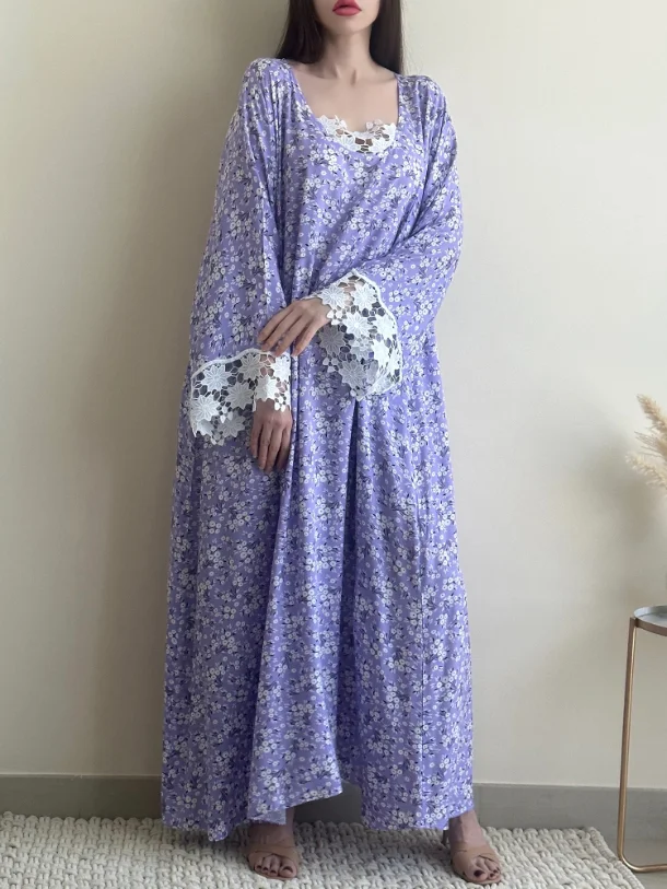 Stylish Floral Dress Robe-inspireuse