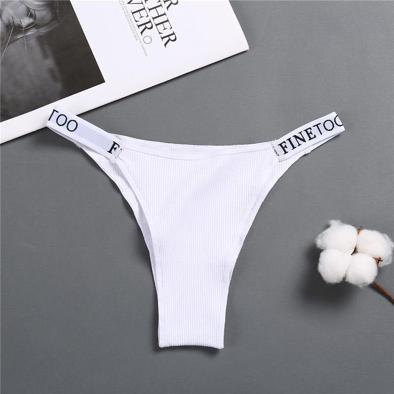 Women's Panties Cotton Briefs Female Underpants Sexy Panties Thong Pantys Underwear Solid Color Intimates Lingerie for Women