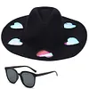 Straw Beach Sun Hat with Adjustable Chin Strap Wide Brim Sun Beach Hat for Beach