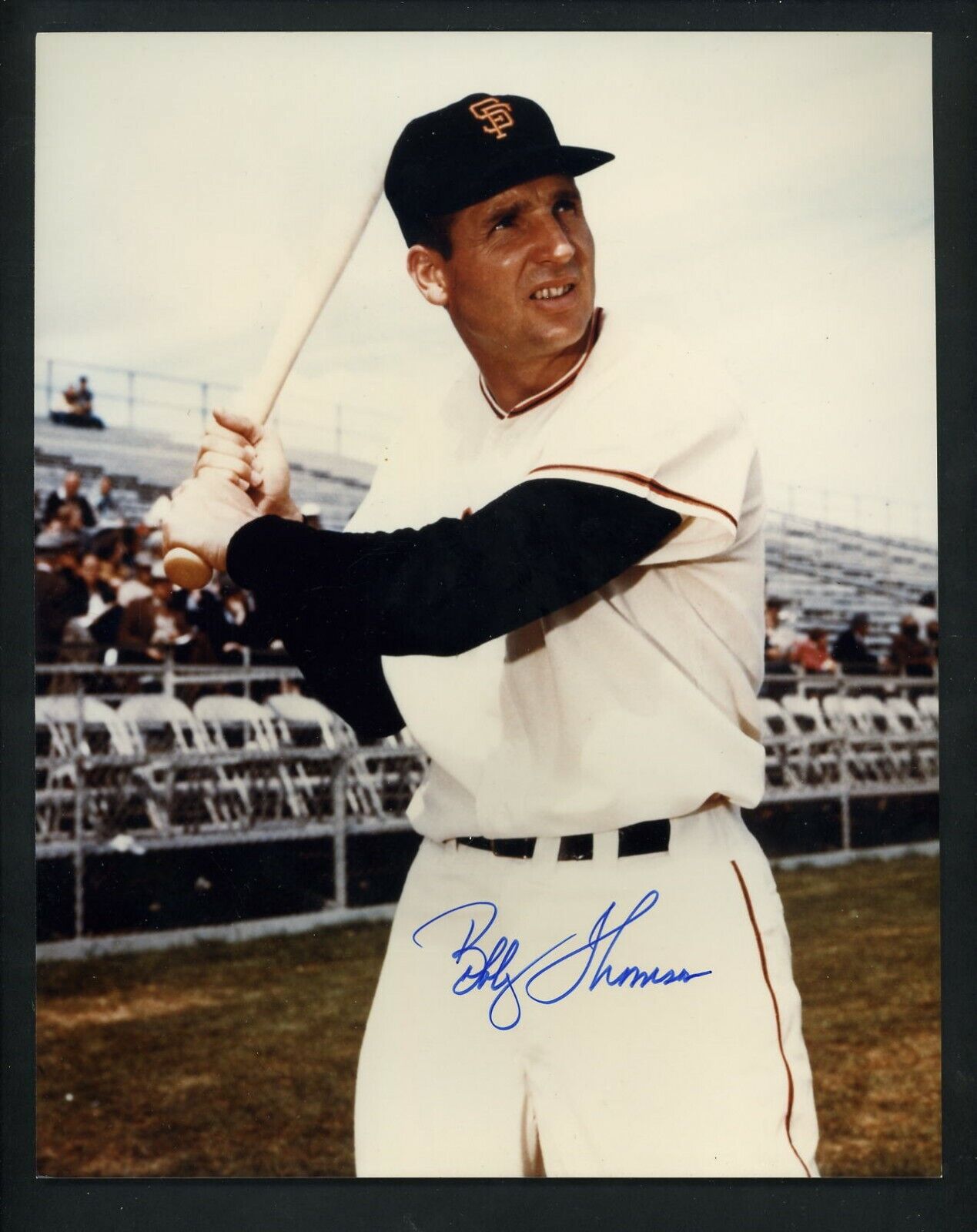 Bobby Thomson Signed 8X10 Photo Poster painting JSA Authentication New York Giants Autographed