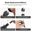 7-in-1 Mini Screwdriver Aluminum Alloy Handle Mini Quick Ratchet Screwdriver Set