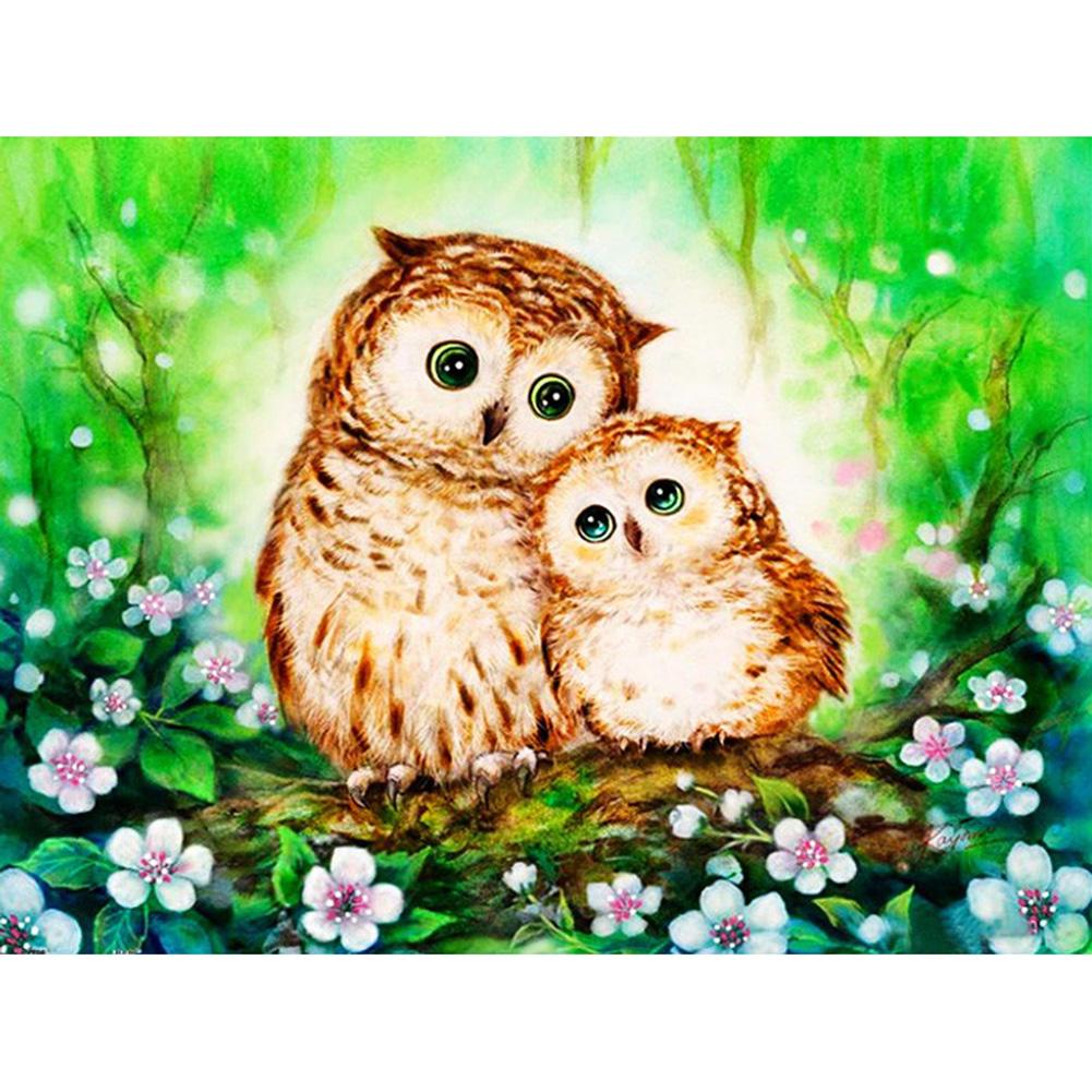 

20*25CM - Special Shaped Diamond Painting - Cute Owl, 501 Original