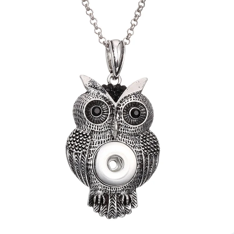 Button Big Owl Pendant