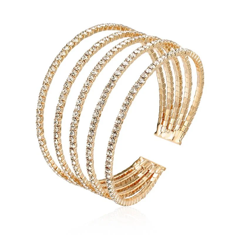 Elegant Rhinestone Bangle Bracelet
