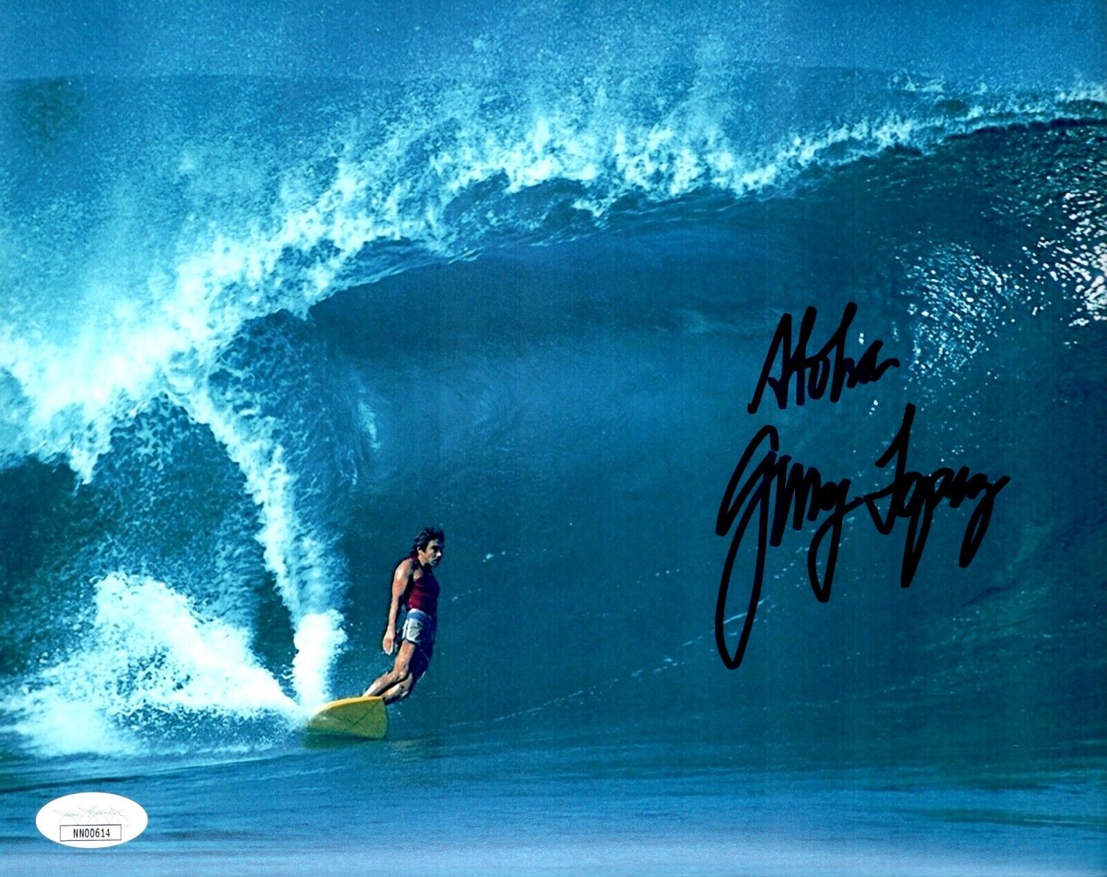 GERRY LOPEZ Signed MR. PIPELINE Surfing Legend 8x10 Photo Poster painting Autograph JSA COA Cert