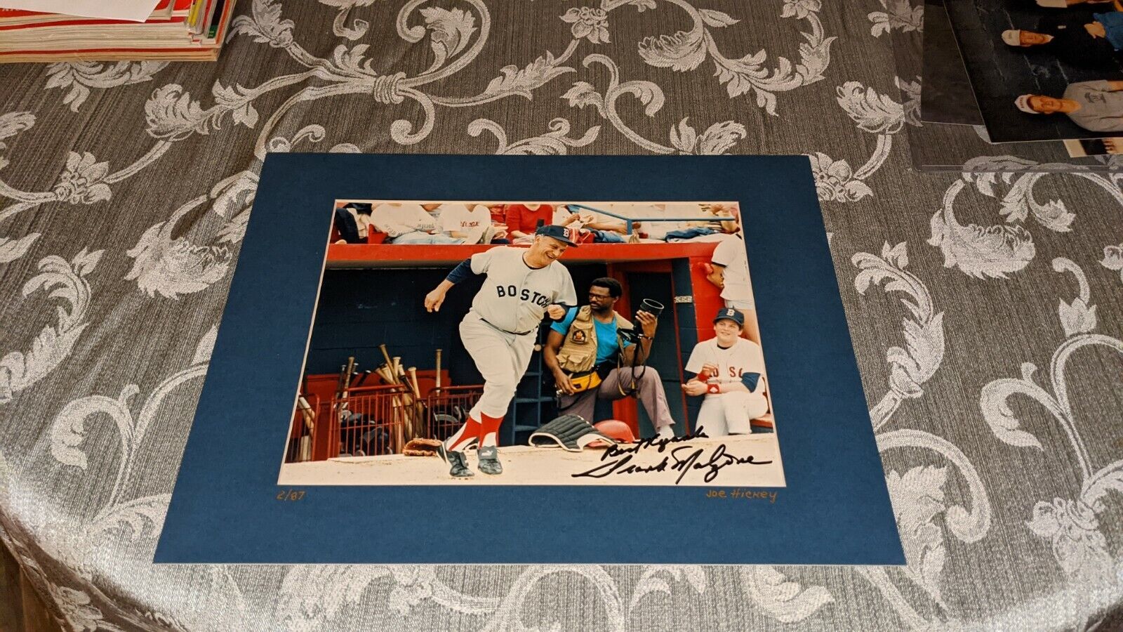 Frank Malzone Boston Red Sox Signed 11x14 Matted Photo Poster painting W/Our COA READ