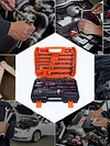 82 PCS Socket Wrench Set Ratchet Wrench Tool Box Kit for Auto Repairing