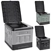 Folding Collapsible Toilet for Adults & Kids Emergency Toilet with Lid & Reusable for Camping Travel Outdoor Car RV & Emergency Use