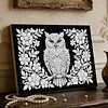 DIY Pearl Painting Owl for Home Wall Decor with Frame(20x30cm)