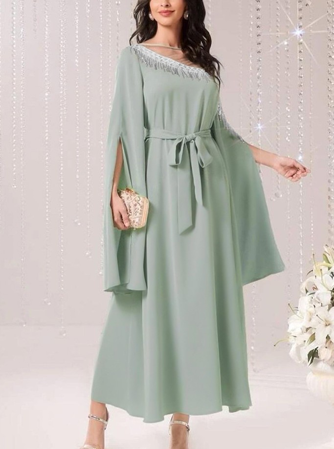 Women's Sequin Tassel Mesh Patchwork Dress | Oxredo Shop Ramadan Sale