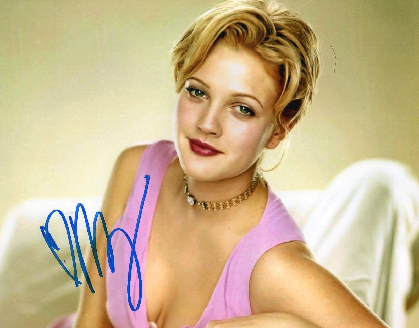 DREW BARRYMORE AUTOGRAPHED SIGNED A4 PP POSTER Photo Poster painting PRINT 29