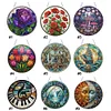 Diamond Painting PVC Glass Art Colorful Pattern Pendant Hanging Suncatcher for Indoor Outdoor