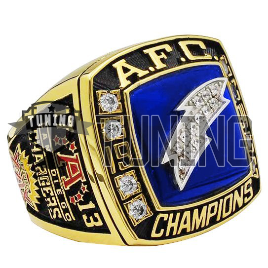 2 PCS San Diego Chargers AFC Championship Ring W Box, US SHIP 1963/94