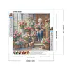 Diamond Painting -DIY Round Drill Garden Old Lady
