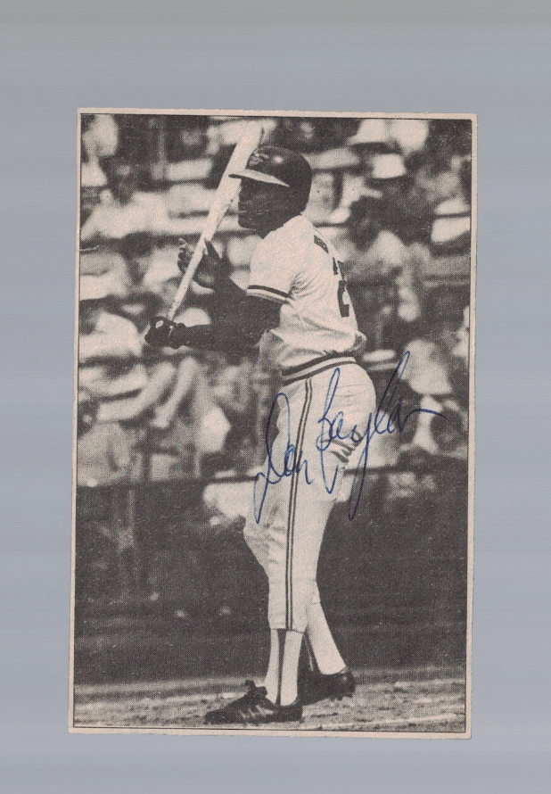 Don Baylor Baltimore Orioles Homemade Signed 3 1/4 x 5 Photo Poster painting W/Our COA RH2