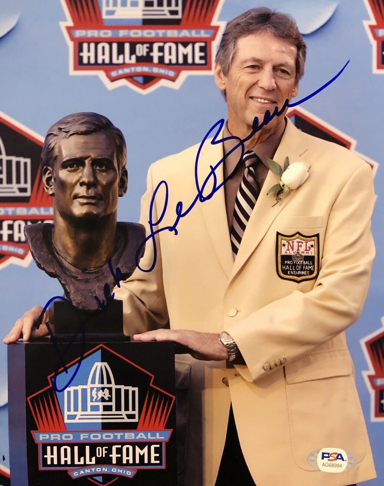 Dick Lebeau Signed Autographed Detroit Lions 8x10 Photo Poster painting Steelers Psa/Dna