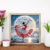 Jupe de danse fille-sp&eacute;cial en forme de peinture de diamant-30 * 30cm
