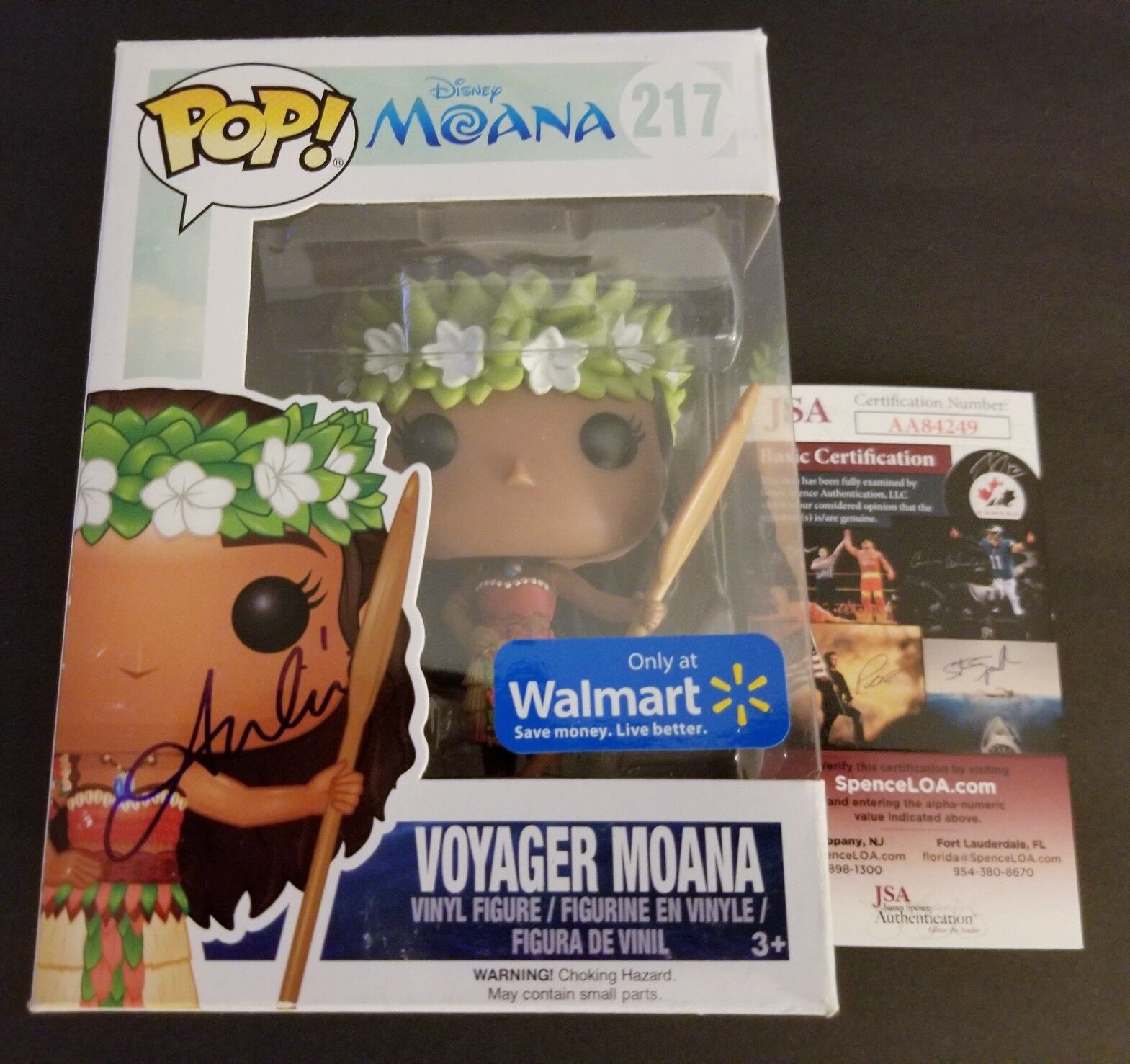 AULI'I CRAVALHO Authentic Hand-Signed ~MOANA~ POP vinyl Walmart