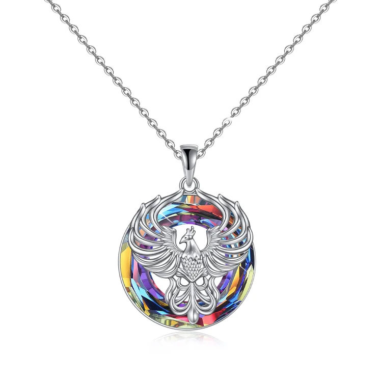 For Self - S925 I Survived Because The Fire Inside Me Burns Brighter Than The Fire Around Me Crystal Necklace