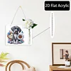 Acryl Hund und Blume Wandröhre Vase - 5d DIY Handwerk Anhänger