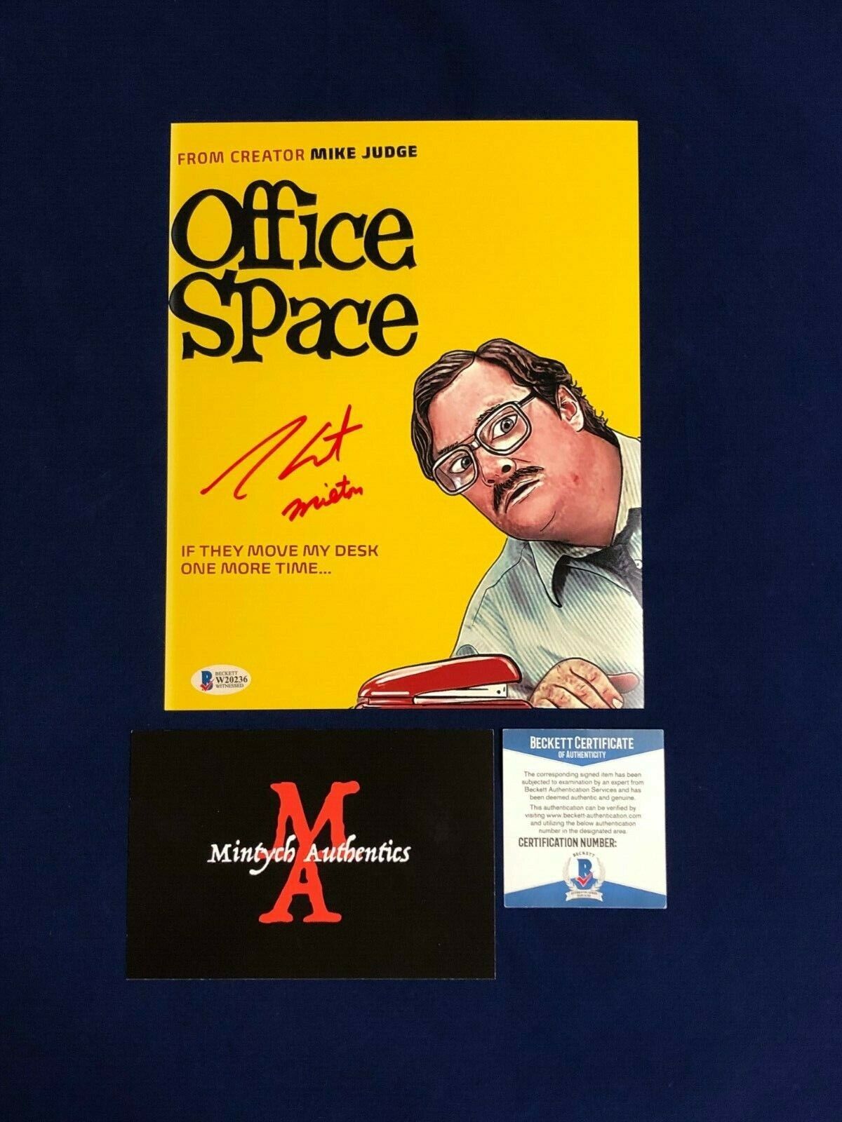 STEPHEN ROOT AUTOGRAPHED SIGNED 8x10 Photo Poster painting! OFFICE SPACE! MILTON! BECKETT COA!