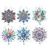 Pendentif diamant diamant flocon de neige d&rsquo;hiver