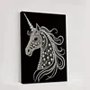 DIY Pearl Painting Unicorn for Home Wall Decor with Frame(40*30cm)
