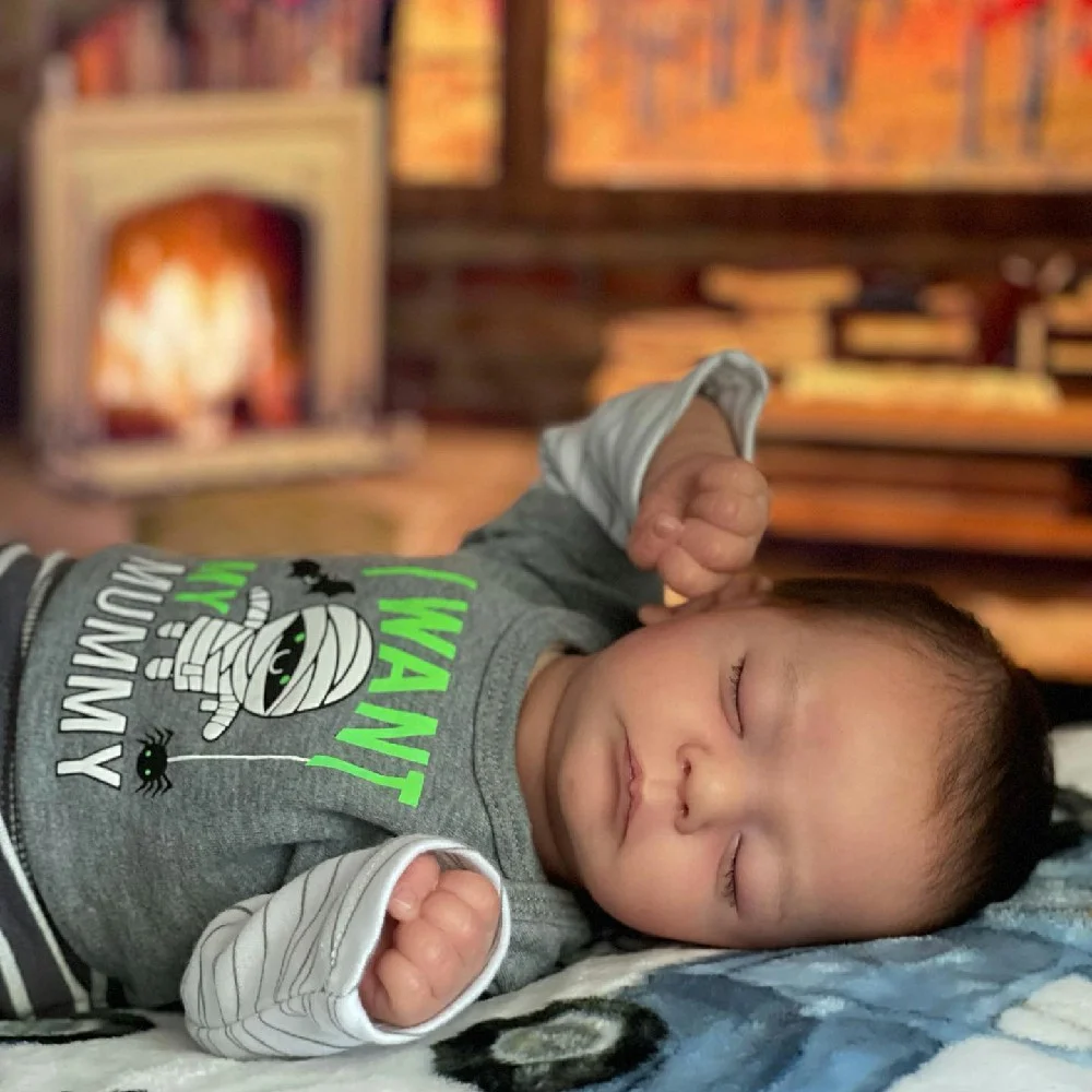 17" Lifelike Hand-Painted Hair Reborn Sleeping Boy Brady