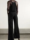 Casual Simple Wide Leg Jumpsuits