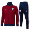 25/26 Arsenal Maroon long zipper  Training Jacket Set