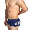 Men's sexy simple boxer briefs solid color button convex bag boxer briefs