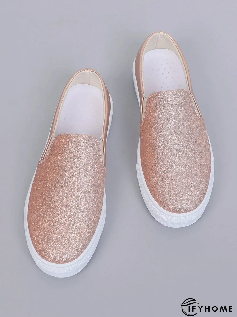Glitter Split Joint Slip On Casual Shoes | IFYHOME