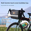 8L Bike Front Bag Waterproof Touch Screen Phone Handlebar Bag for Camping