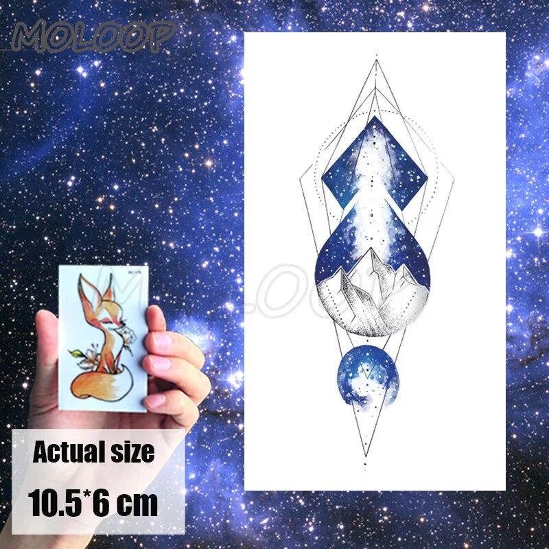 Temporary Tattoo Sticker cat pattern Element Small animal flower waterproof Fake Body Art tatoo for kid girl boy man woman