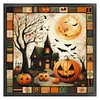 Patchwork Pumpkin House-11CT Stamped Cross Stitch 45*45cm/17.72*17.72in tapestrymarket