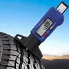Portable Vehicle Tire Wear Checker 0.01mm Resolution Universal Auto Measuring Depth Gauge with LCD Display & Inch/MM Conversion Lightweight for Cars Trucks Motorcycles (Blue)