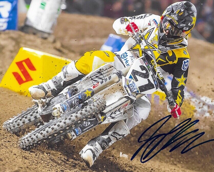 *JASON ANDERSON*SIGNED*AUTOGRAPHED*Photo Poster painting*HUSQVARNA*8 X 10