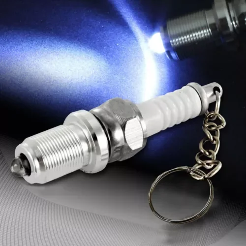 Dronehint LED Keychain Spark Plug Key Chain Light Lamp Car Auto Parts Keyring Accessories (For: Acura) Parts