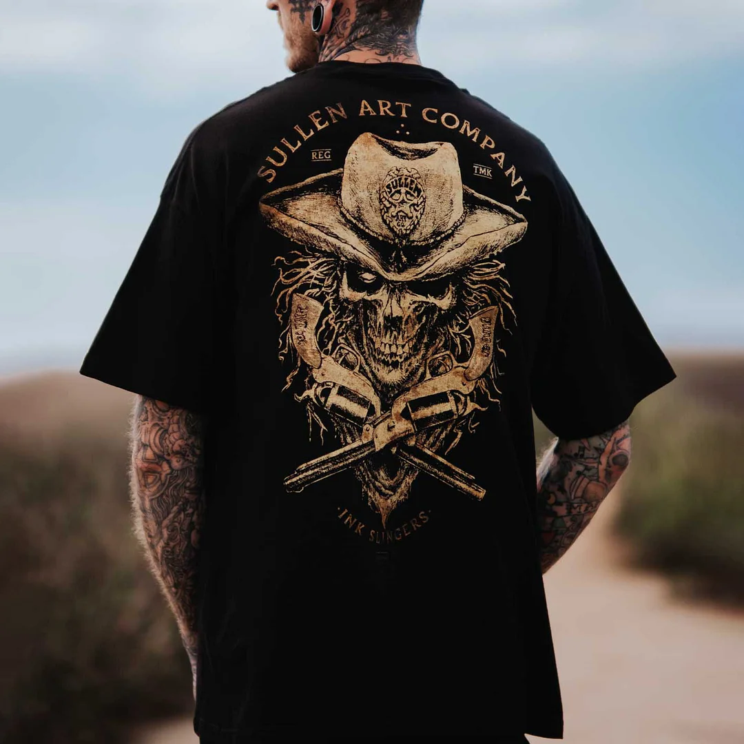 SULLEN ART COMPANY Skull Black Print T-Shirt