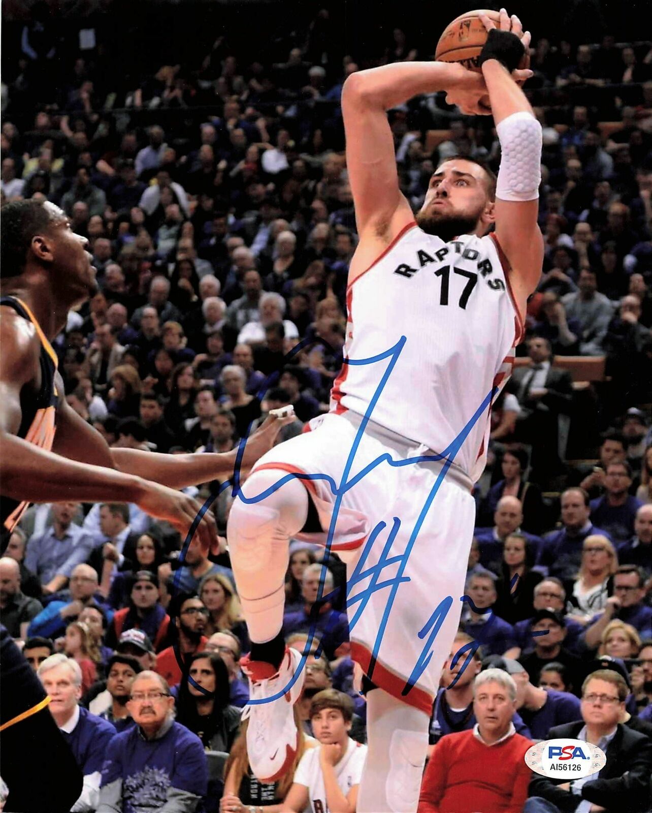 Jonas Valanciunas signed 8x10 Photo Poster painting PSA/DNA Toronto Raptors Autographed