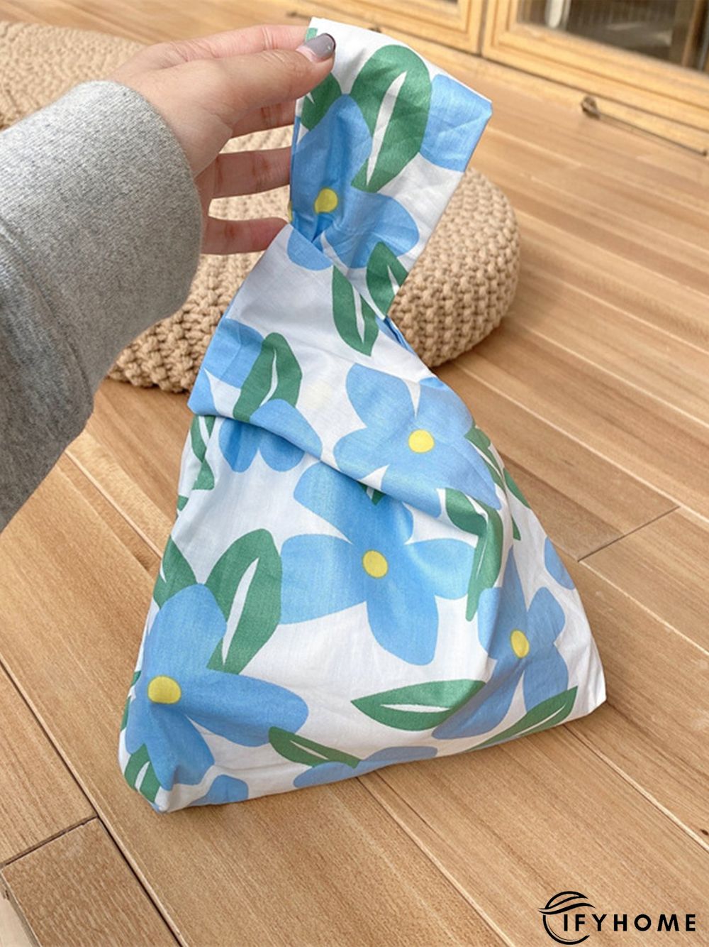 Spring Summer Artistic Colorful Floral Graphics Cotton Clutch | IFYHOME