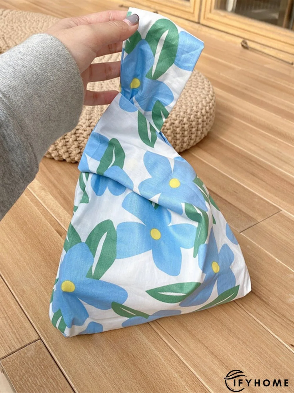 Spring Summer Artistic Colorful Floral Graphics Cotton Clutch | IFYHOME