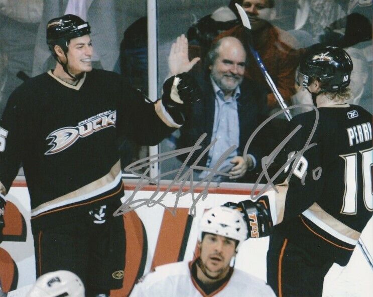 RYAN GETZLAF & COREY PERRY DUAL SIGNED ANAHEIM DUCKS 8x10 Photo Poster painting! Autograph