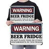 Warning Beer Fridge - Metal Tin Signs(8*12Inch/12*16Inch) - Bar