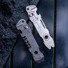 Titanium Alloy EDC Six-In-One Multi-Function Crowbar/Wrench Tool Batch Head Ratchet Bottle Opener Outdoor Camping Self-Defense Tool