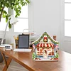 Diamond Painting Wooden Christmas House Desktop Decor Ornaments